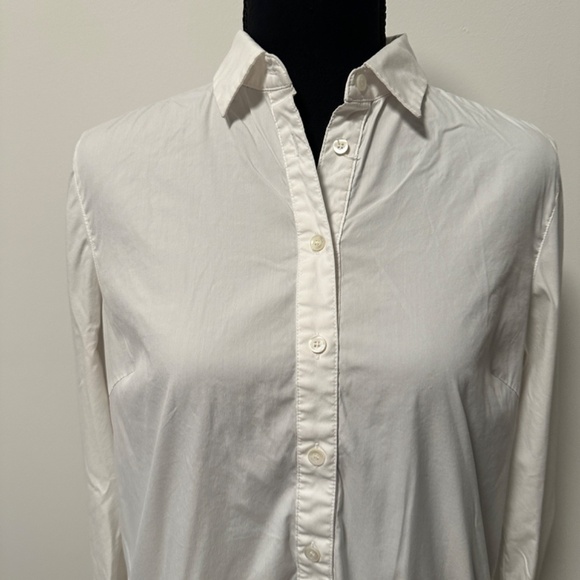 *J. MCLAUGHLIN* White Long Sleeve Button Down Top Size Small - Picture 2 of 7